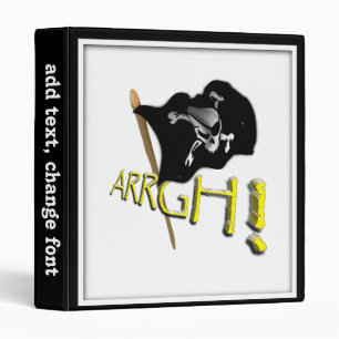 Classeur ARRÊT ! Drapeau Jolly roger pirate