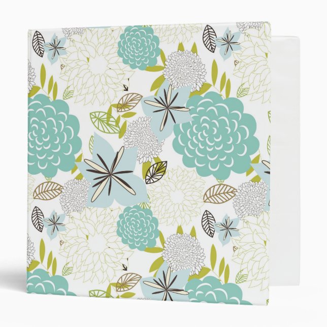 Classeur Arrière - plan floral 5 (Devant/Intérieur)