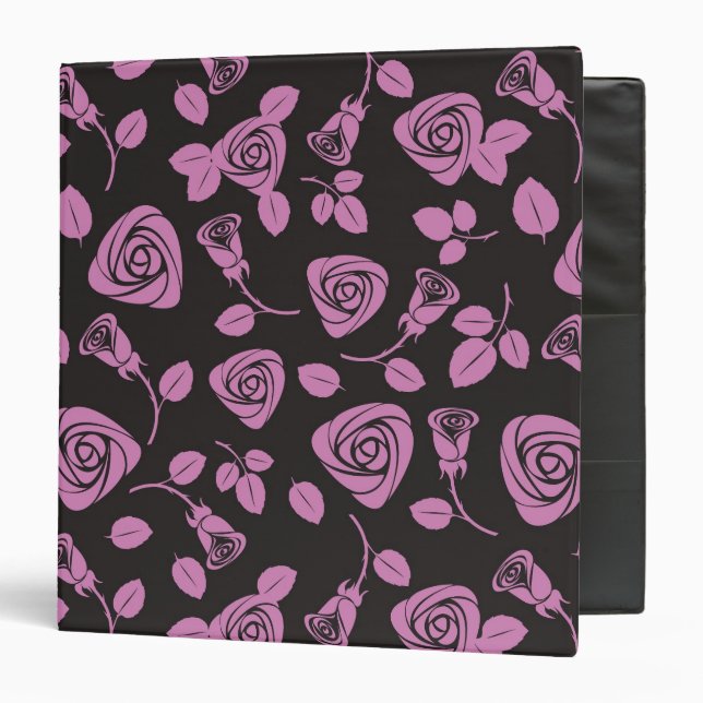Classeur Arrière - plan rose floral (Devant/Intérieur)