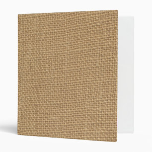 Classeur Arrière - plan rustique de toile de jute imprimé