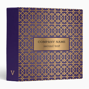 Classeur Arrière - plan violet Art déco doré