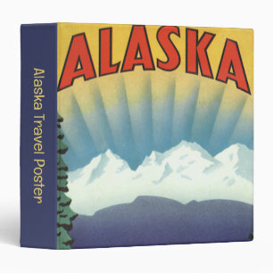 Classeur Art de l'affiche de voyage vintage en Alaska, Pays
