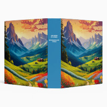 Art de voyage style vintage Dolomites Italie 