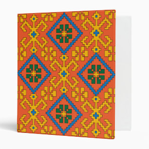 Classeur Art folklorique letton orange d'Alsunga