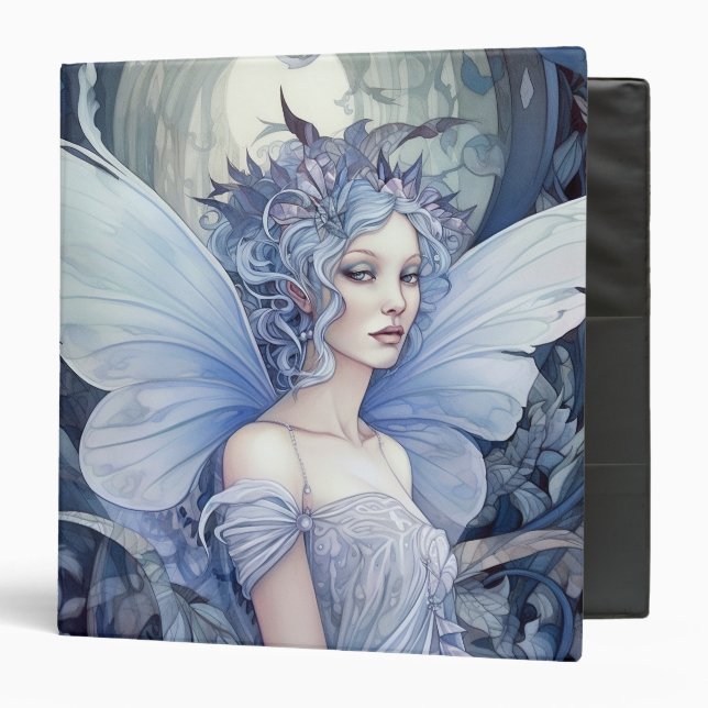 Classeur Art Imaginaire Fairy Bleu (Devant/Intérieur)