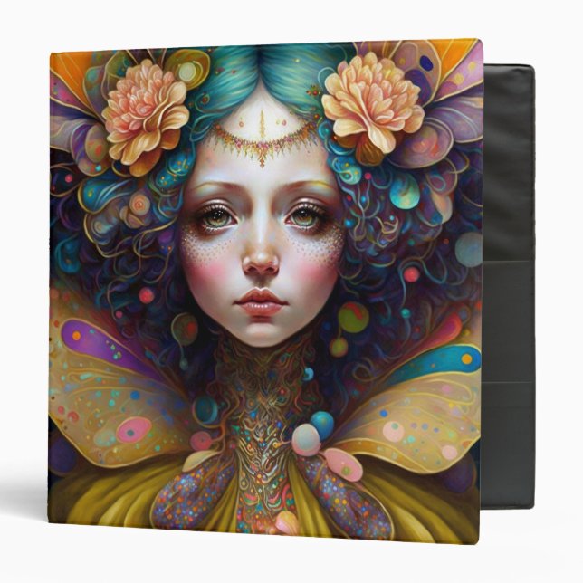 Classeur Art Imaginaire Fairy Trippy (Devant/Intérieur)
