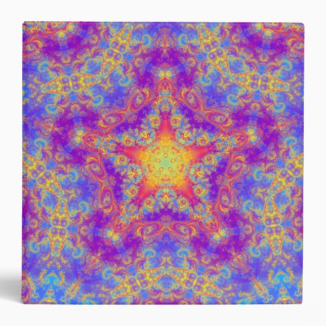 Classeur Art lumineux de kaléidoscope de remous de couleur (Devant)