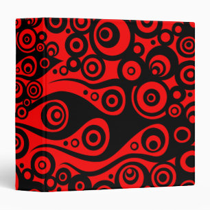 Classeur ART motif - flammes en cercle de tatouage feu ro