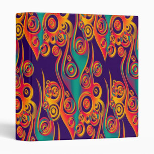 Classeur Art Motif tatouage - flammes & cercles