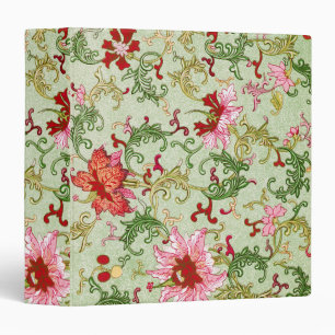Classeur Art Nouveau Chinois Floral Chinoiserie Vintage