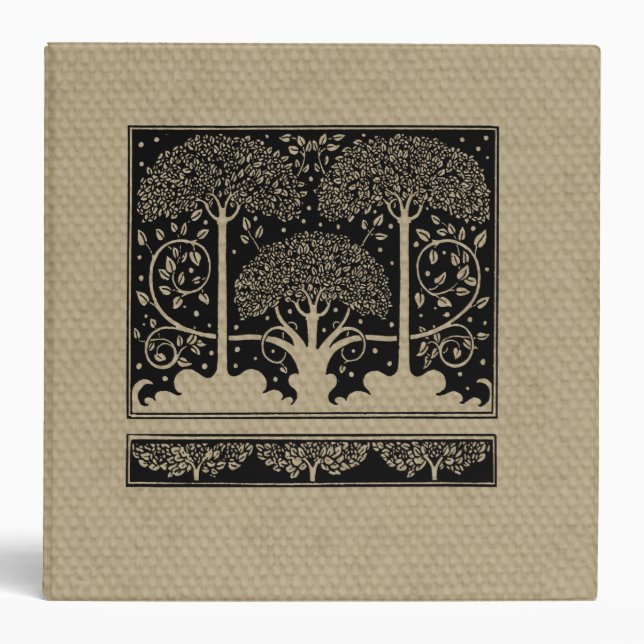 Classeur Art Nouveau Tree Beardsley Motif (Devant)