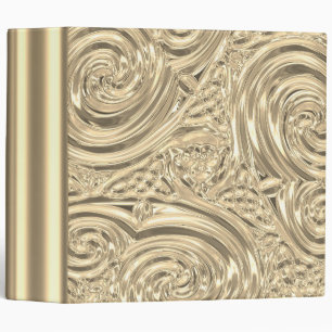 Classeur Art nouveau victorien élégant or