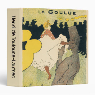 Classeur Art Nouveau vintage, La Goulue par Toulouse Lautre
