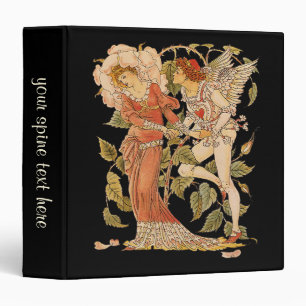Classeur Art victorien vintage, Rose par Walter Crane