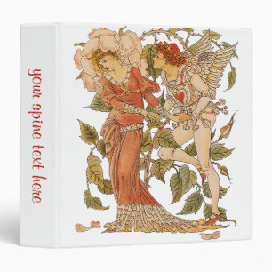 Classeur Art Victorien vintage, Rose par Walter Crane