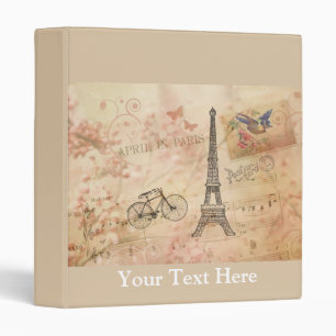 Classeur Art vintage de Tour Eiffel