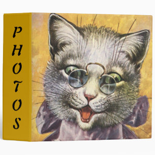 Classeur Arthur Thiele - chat femelle avec des verres