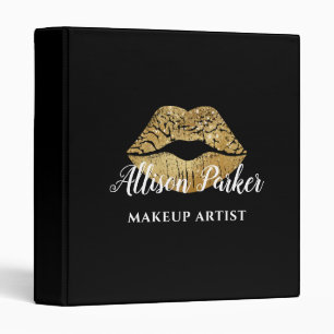 Classeur Artiste de Maquillage Professionnel aux Lèvres Dor