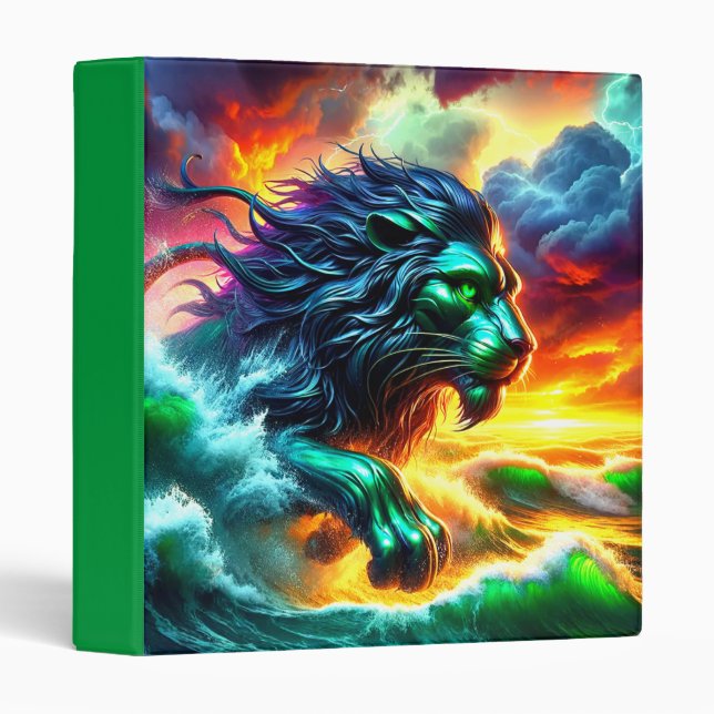 Classeur Artsy Lion (Devant/Côté)