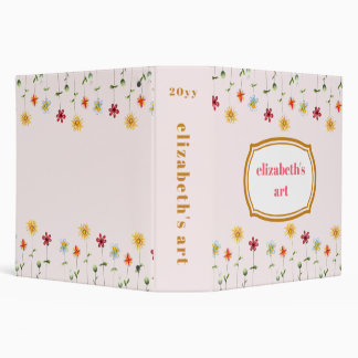 Classeur Artwork pour enfants Keepsaké Fleurs Whimsical Fil