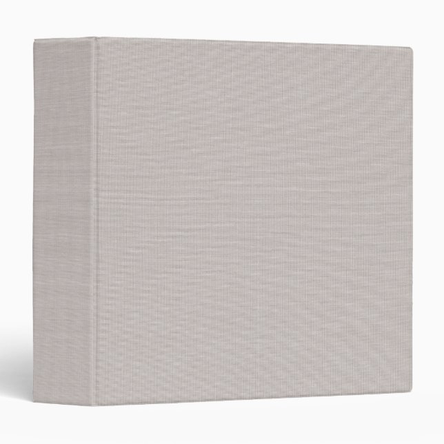 Classeur Ash Linen Texture Blank Minimalist Clean (Devant/Côté)