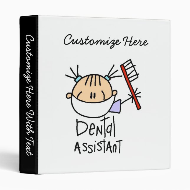 Classeur Assistant dentaire (Devant/Côté)