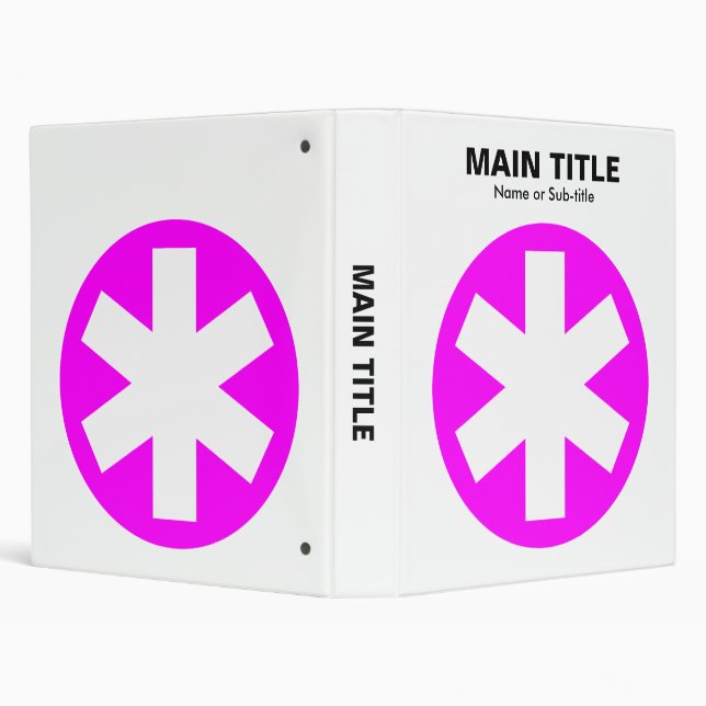 Classeur Asterisk vraiment important - Magenta (Arrière-plan)