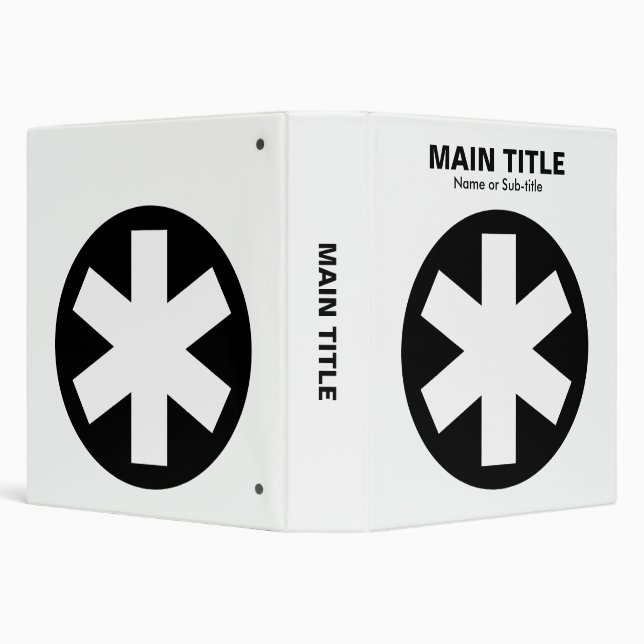 Classeur Asterisk vraiment important - noir et blanc (Arrière-plan)