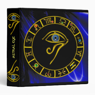 Classeur ASTRAL HORUS OEIL, BLUE TALISMAN Astrologie Graphi