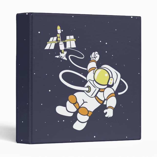 Classeur Astronaute (Devant/Côté)