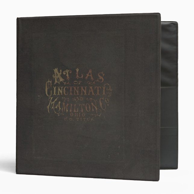 Classeur Atlas du comté de Hamilton (Devant/Intérieur)