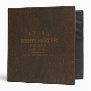 Classeur Atlas du comté de Westchester, New York