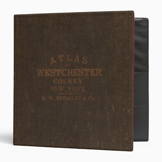 Classeur Atlas du comté de Westchester, New York (Devant/Intérieur)