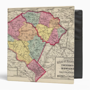 Classeur Atlas topographique des comtés du Maryland 2