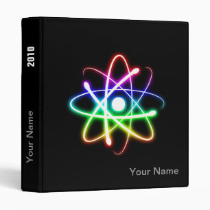 Classeur Atom brillant coloré Science