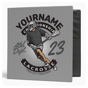 Classeur Attaque de l'équipe sportive du joueur de crosse p