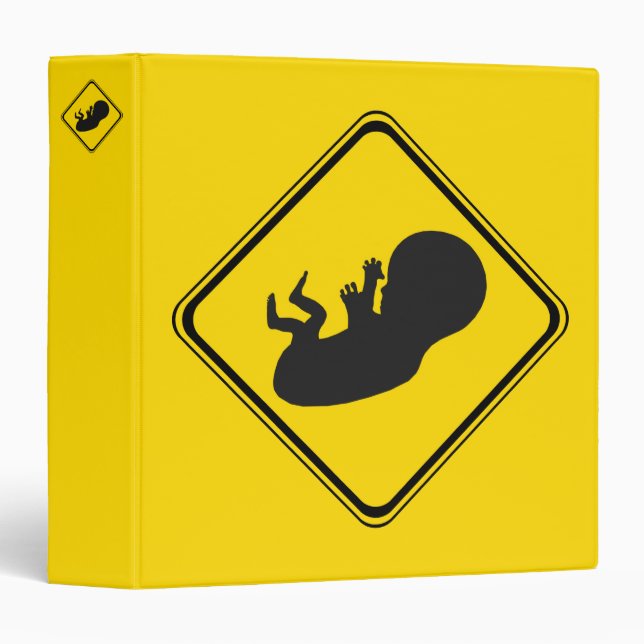 Classeur Attention : Baby Ahead ! (Devant/Côté)