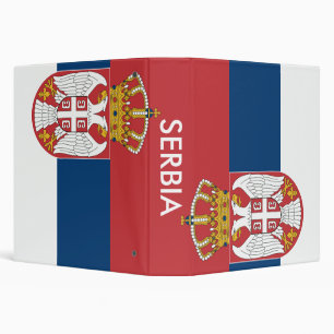 Classeur au drapeau de la Serbie