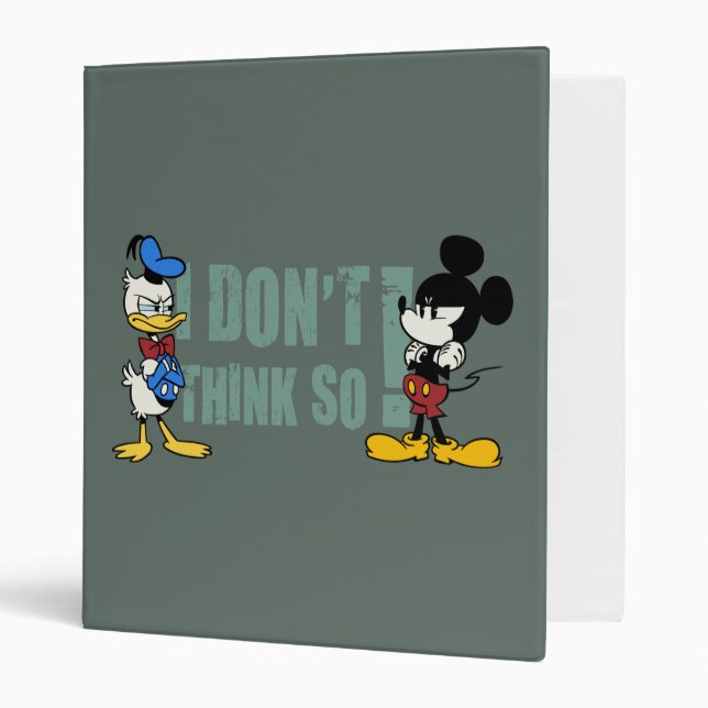 Classeur Aucun service | Mickey et Donald (Devant/intérieur)