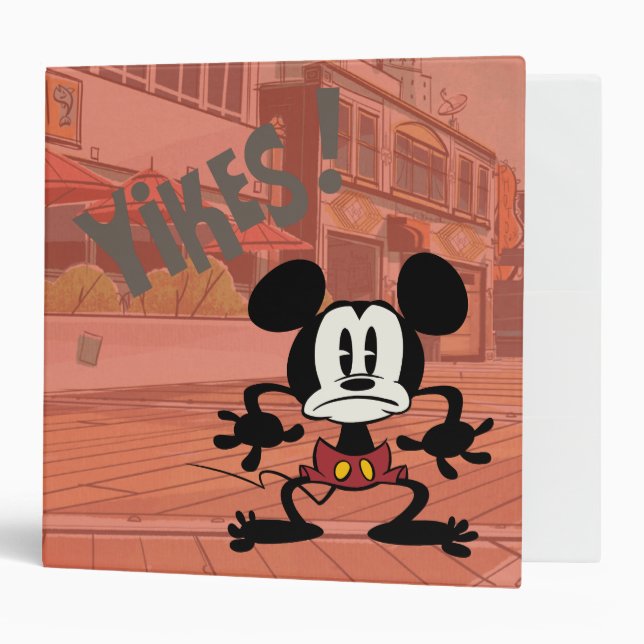Classeur Aucun service | Mickey - Yikes ! (Devant/intérieur)