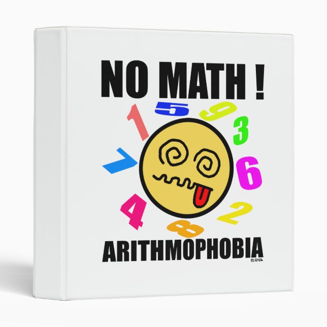 Classeur Aucunes maths ! Arithmophobia (Devant/Côté)