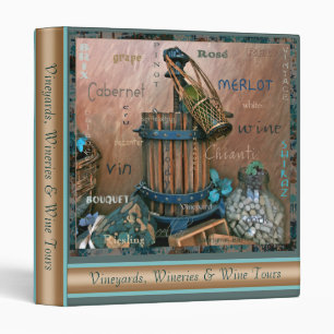 Classeur audacieux de turquoise d'amateurs de vin