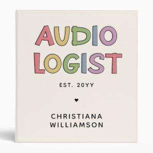 Classeur Audiologiste personnalisé Audiologie Diplôme Cadea
