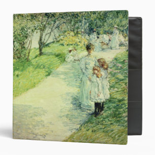 Classeur Auditeurs d'un concert-promenade dans le jardin,
