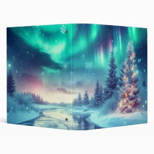 Classeur aurora borealis/Noël/hiver