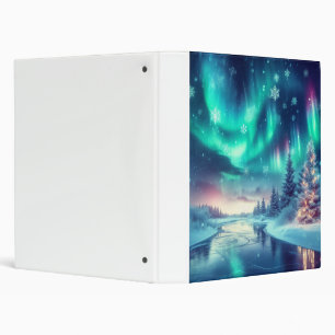 Classeur aurora borealis/Noël/hiver