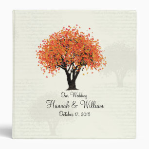 Classeur Autumn Tree Dancing Blooms Orange