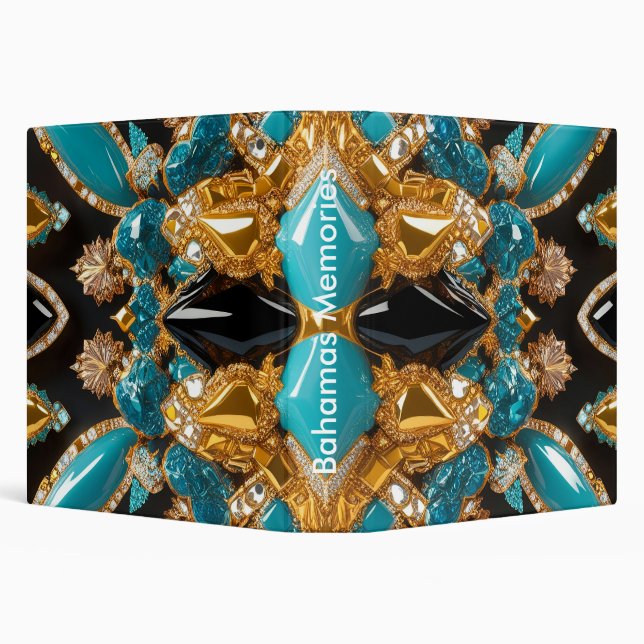Classeur avec Bahamas Colours Design (Arrière-plan)