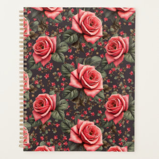 Classeur avec beau motif rose