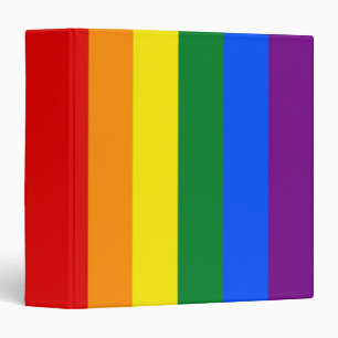 Classeur avec drapeau arc-en-ciel LGBT
